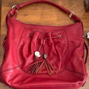 Furla Red Leather Hobo bag